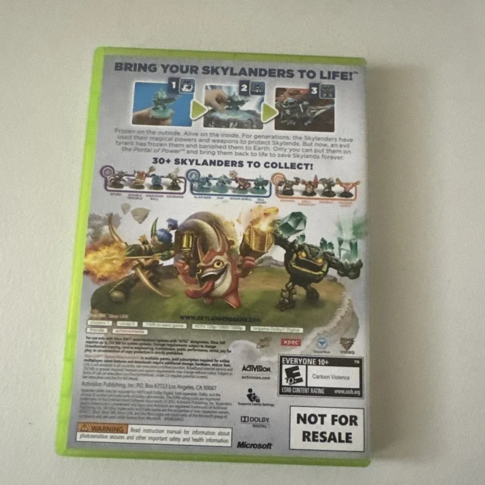 Skylanders Spyros Advernteres Xbox 360 Case Only
